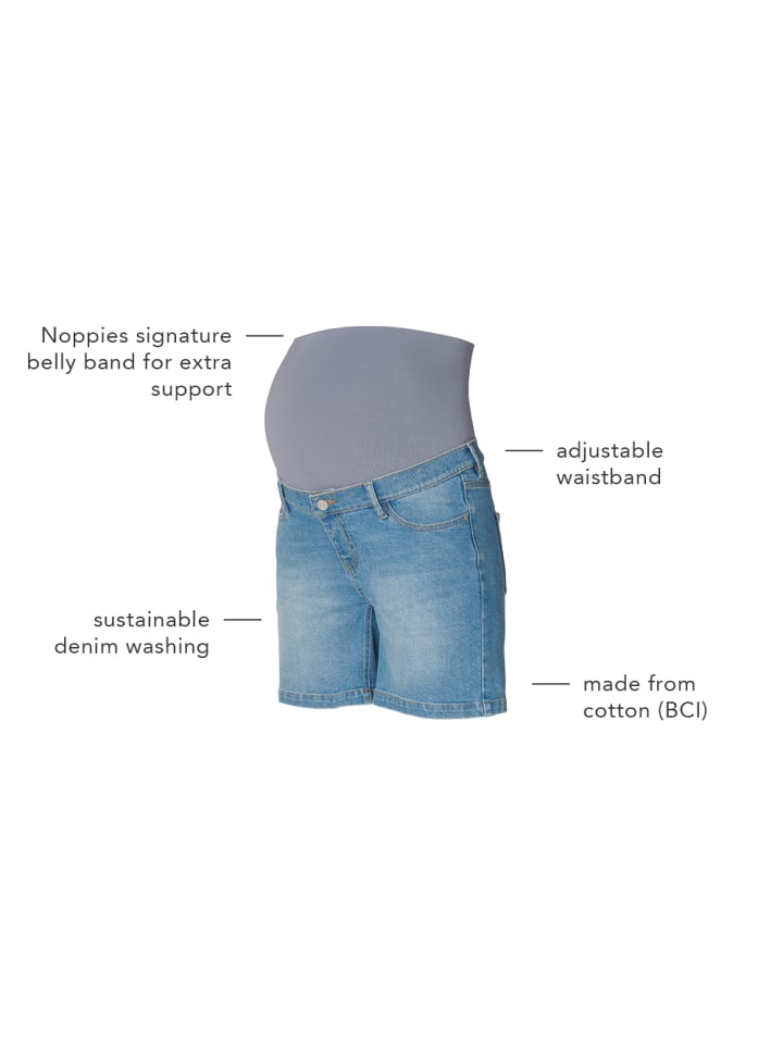 Noppies Umstandsshorts Jeans Jamie in Vintage Blue günstig kaufen