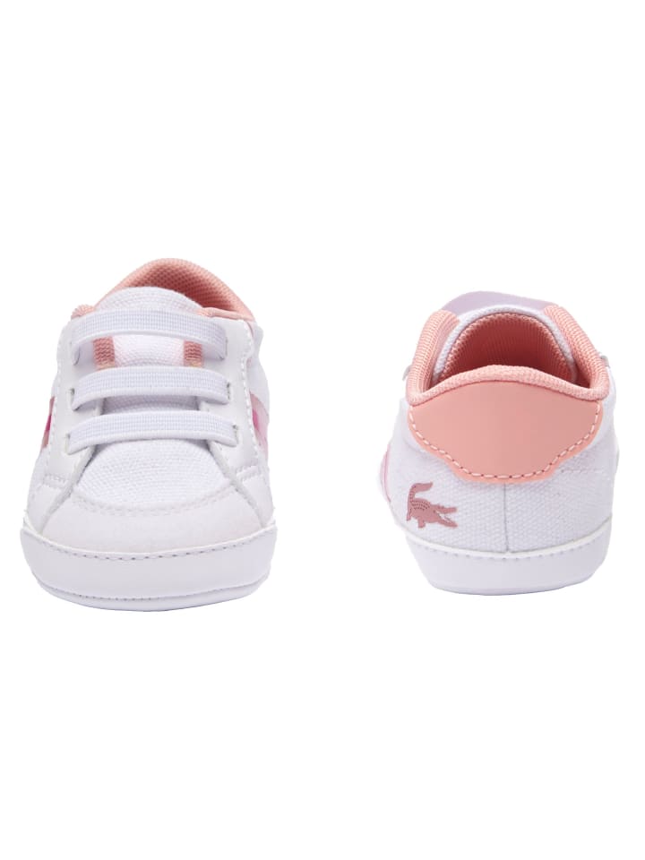 Lacoste Krabbelschuhe in Weiß/Pink günstig kaufen