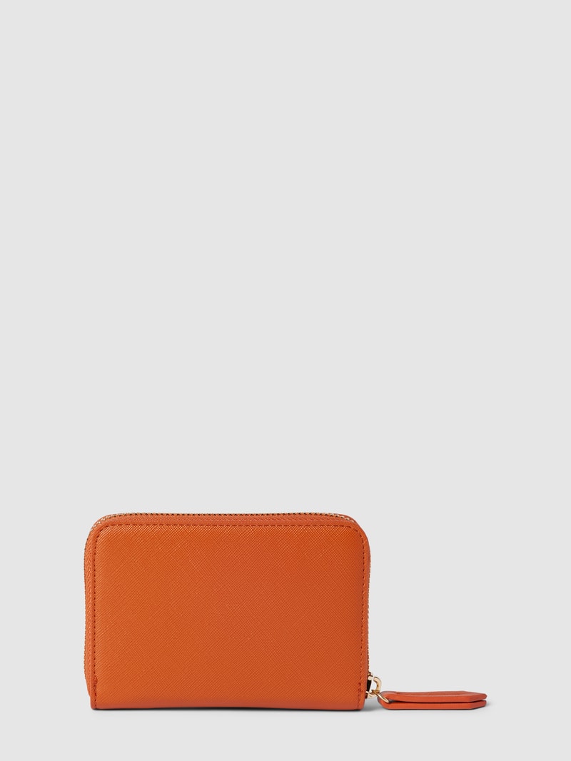 Portemonnaie mit Label-Detail Modell 'ZERO' in dunkel orange