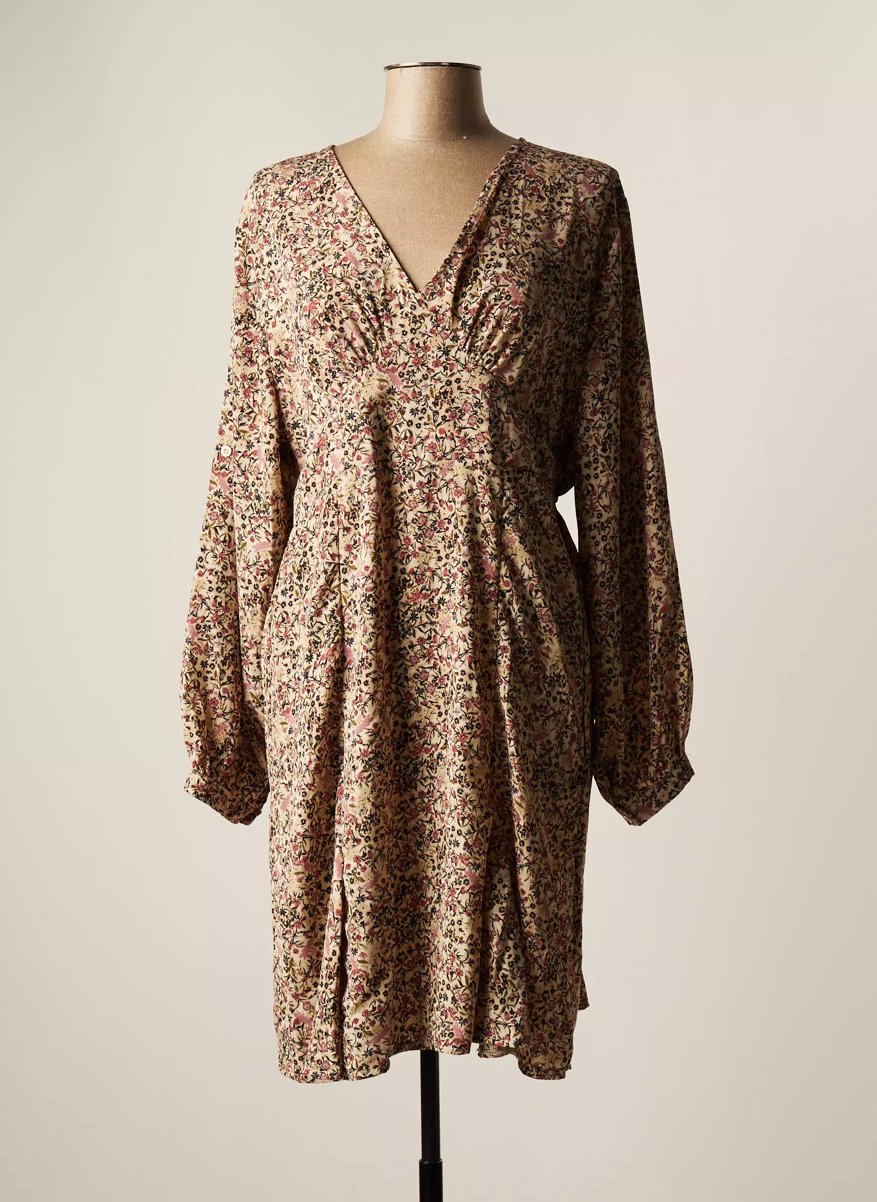 Christy Robes Mi Longues Femme couleur beige