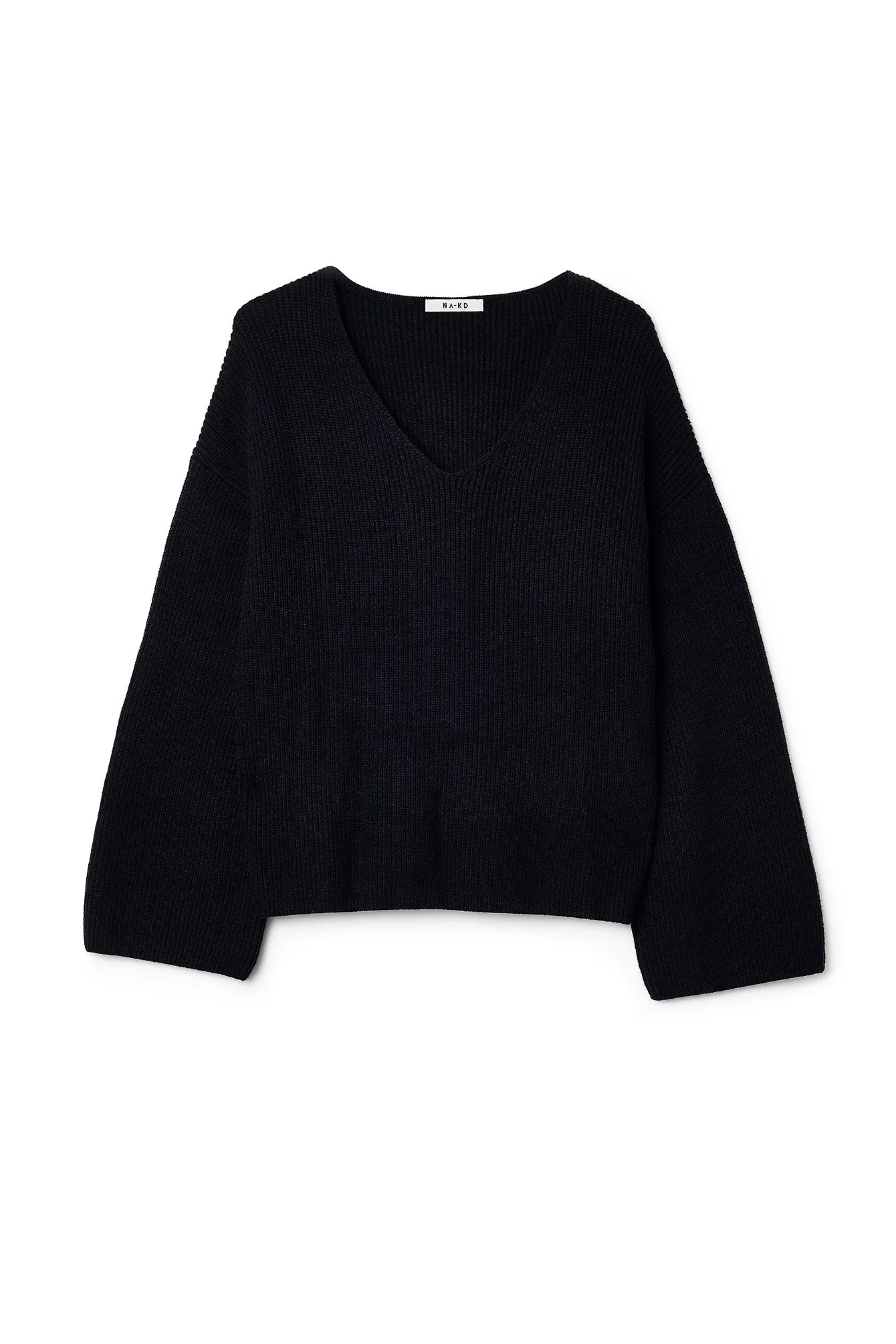 V-Ausschnitt Strickpullover