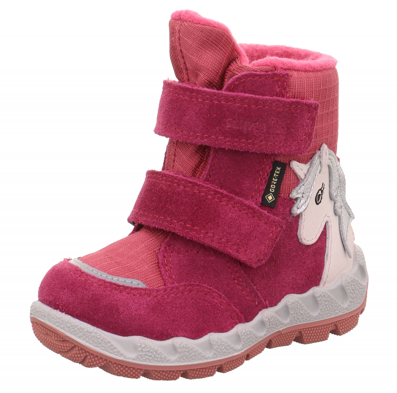 ICEBIRD - Rot/Rosa Boots mit Klettverschluss