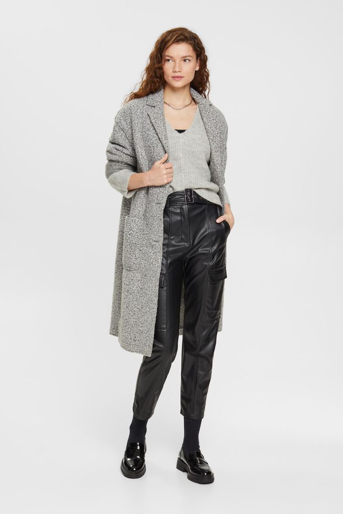 Cropped-Pullover aus Wollmix