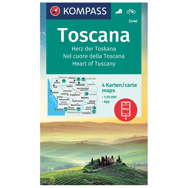 Kompass - Toscana Herz Der Toskana - Wanderkarte