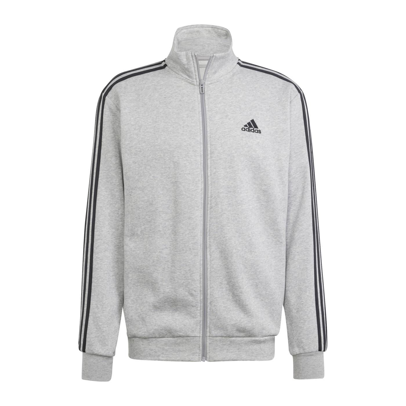 adidas Basic 3S Fleece Trainingsanzug Grau Schwarz