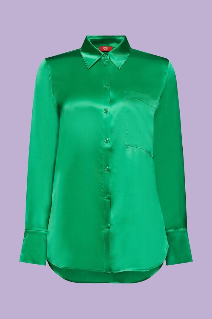 Bluse aus Seidensatin