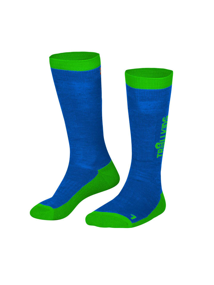 Trollkids Skisocken in medium blue günstig kaufen