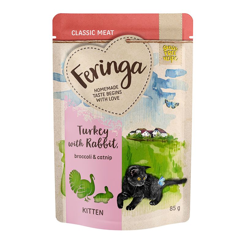 Feringa Classic Meat Menü Kitten Pouches 12 x 85 g