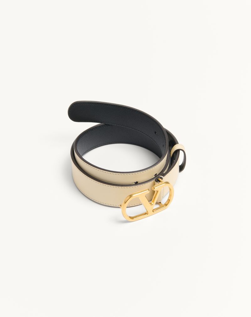 VLogo Signature Bælte i skinnende kalveskind 30 mm