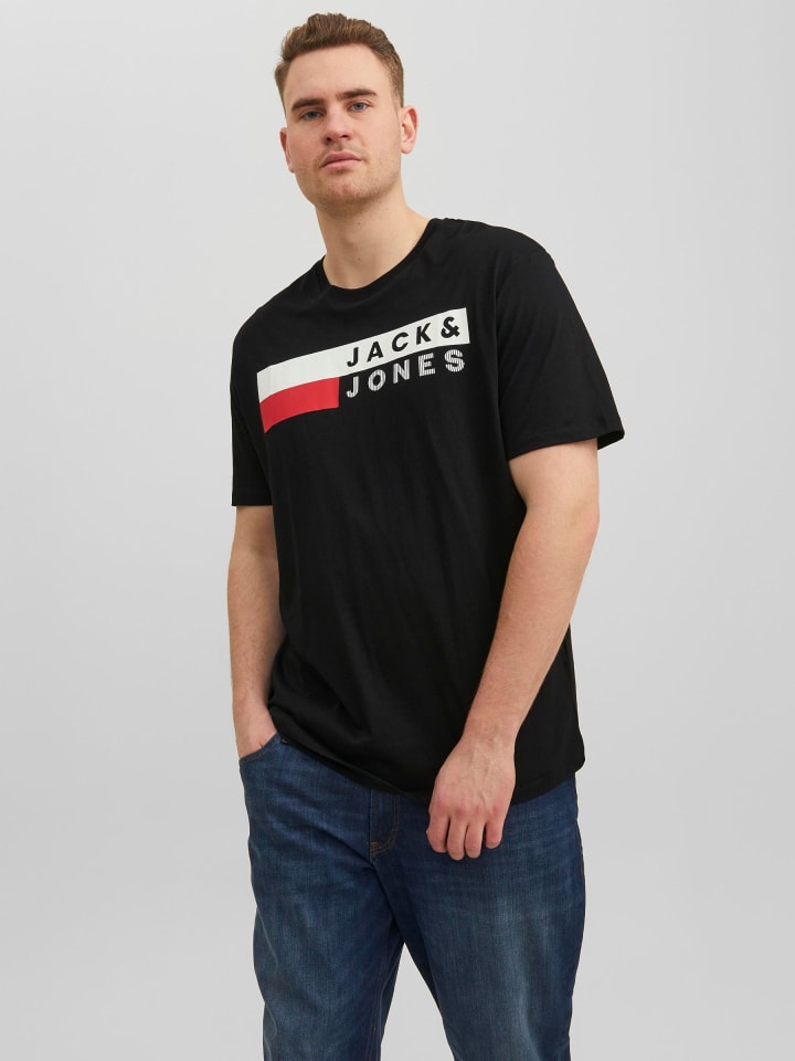 JACK & JONES PLUS T-shirt in Black 2 günstig kaufen