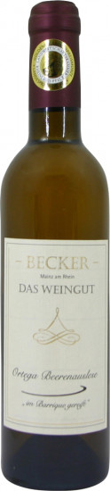 2014 Ortega Beerenauslese im Barrique gereift edelsüß 0,375 L - Becker das Weingut