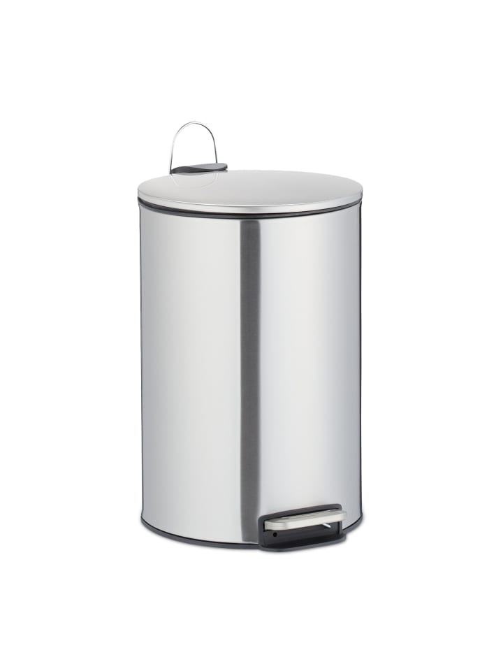 relaxdays Treteimer in Silber - 12 l günstig kaufen onesize