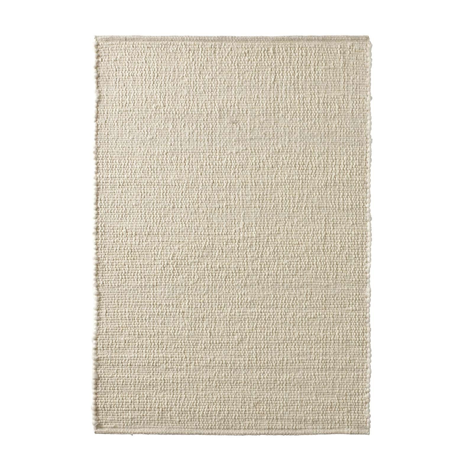 Wollteppich TaraCarpet Handwebteppich Malmoe Fashion, TaraCarpet, rechteckig, Höhe: 10 mm, Handgewebter Teppich weiß Wohnzimmer Schlafzimmer Esszimmer 060X090