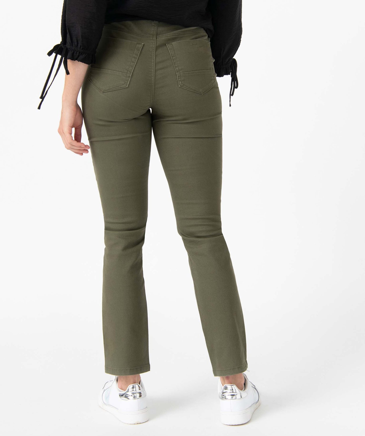 Pantalon femme coupe Regular taille normale - L26 kaki | GEMO