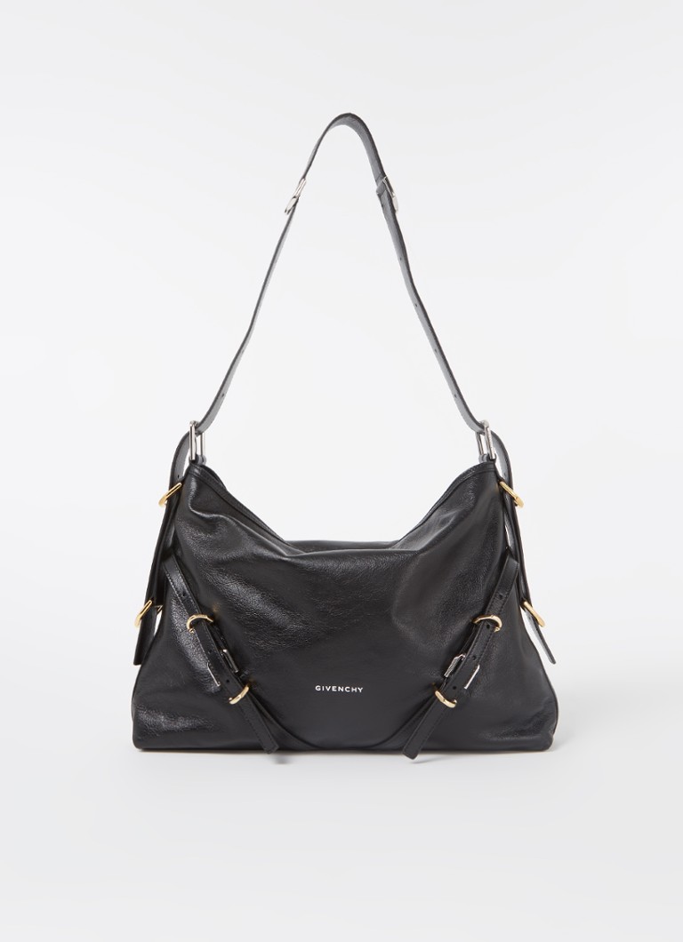 Borsa a tracolla media Givenchy Voyou in pelle di vitello
