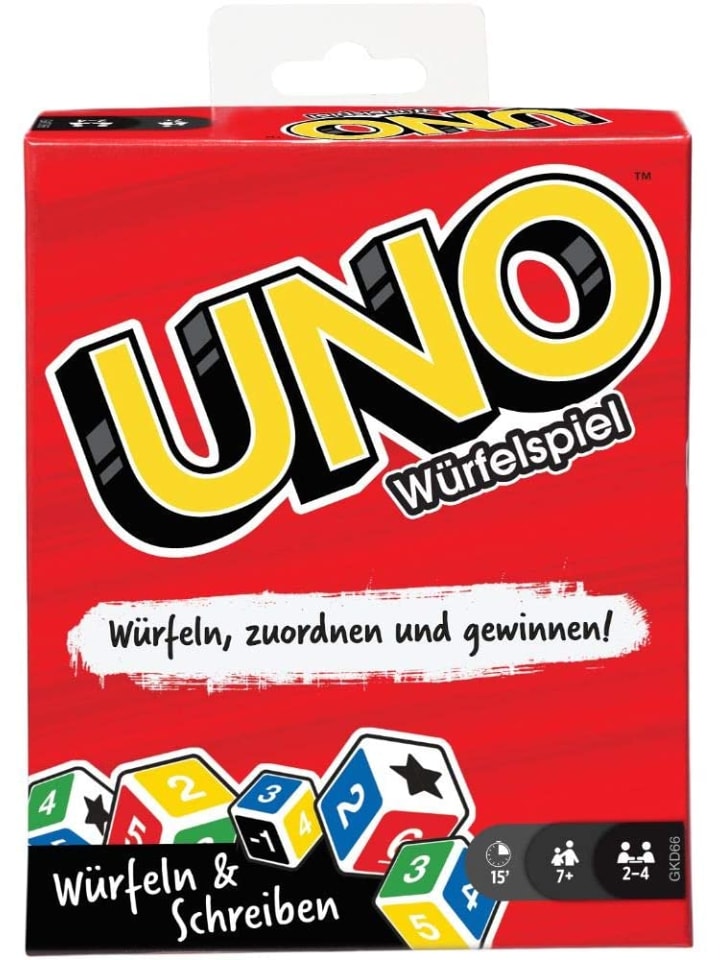 Mattel UNO - Würfelspiel in mehrfarbig günstig kaufen onesize