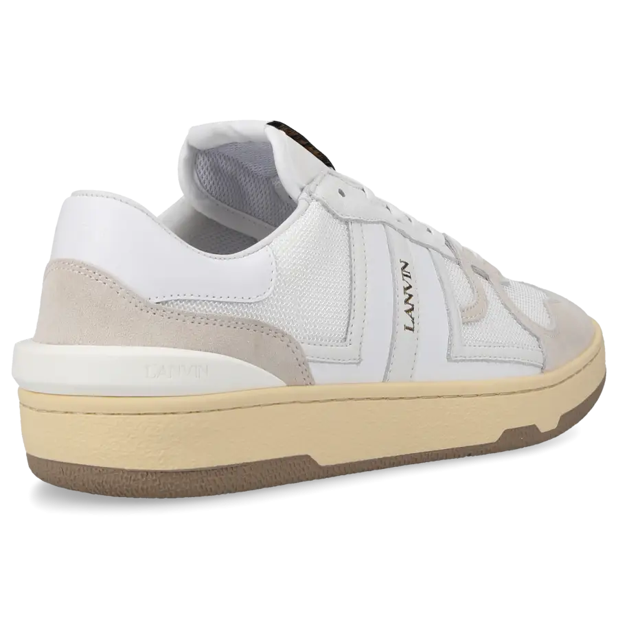 Lanvin - Sneaker low MESH CLAY Veloursleder - weiß