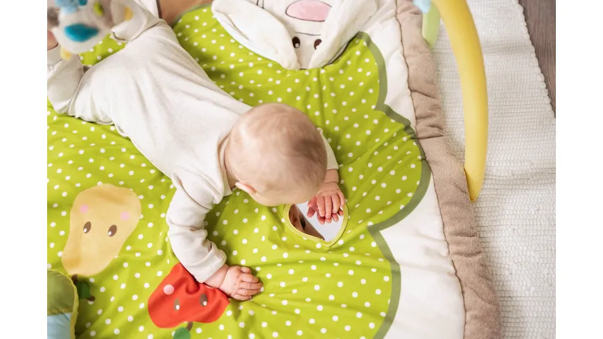 NICI 3-D Activity-Decke Hase und Eule mit Spielkissen und Spielbogen