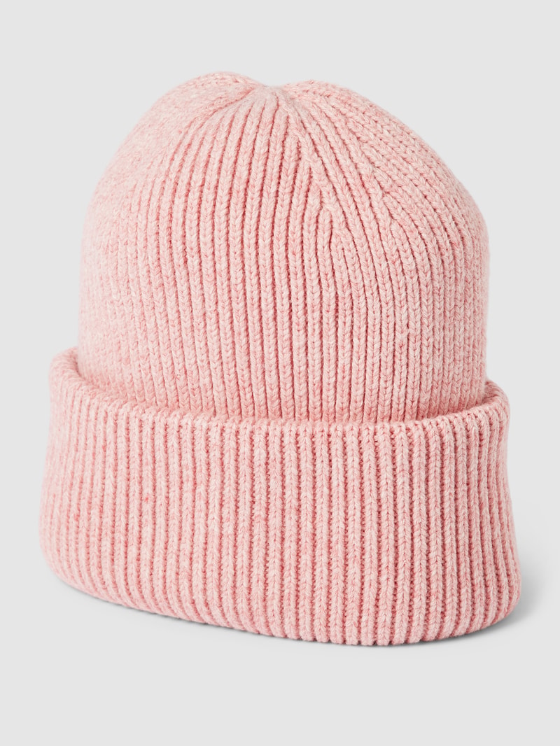 Beanie in Strick-Optik Modell 'MILLA' in pink meliert