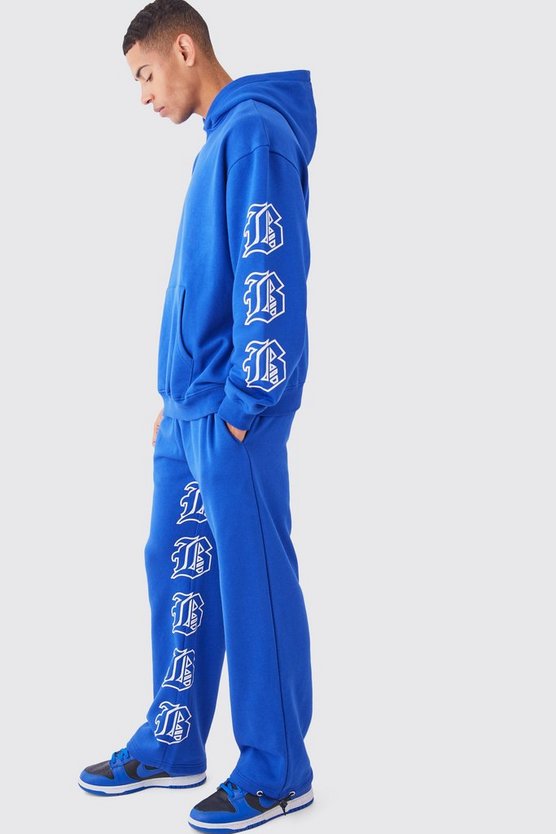 Oversize Trainingsanzug mit Gothic B