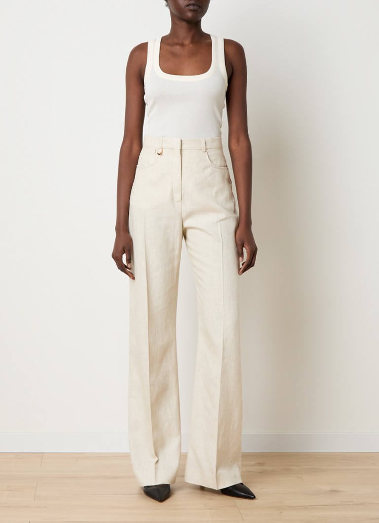 Jacquemus ribu adījuma topiņš ar logotipu