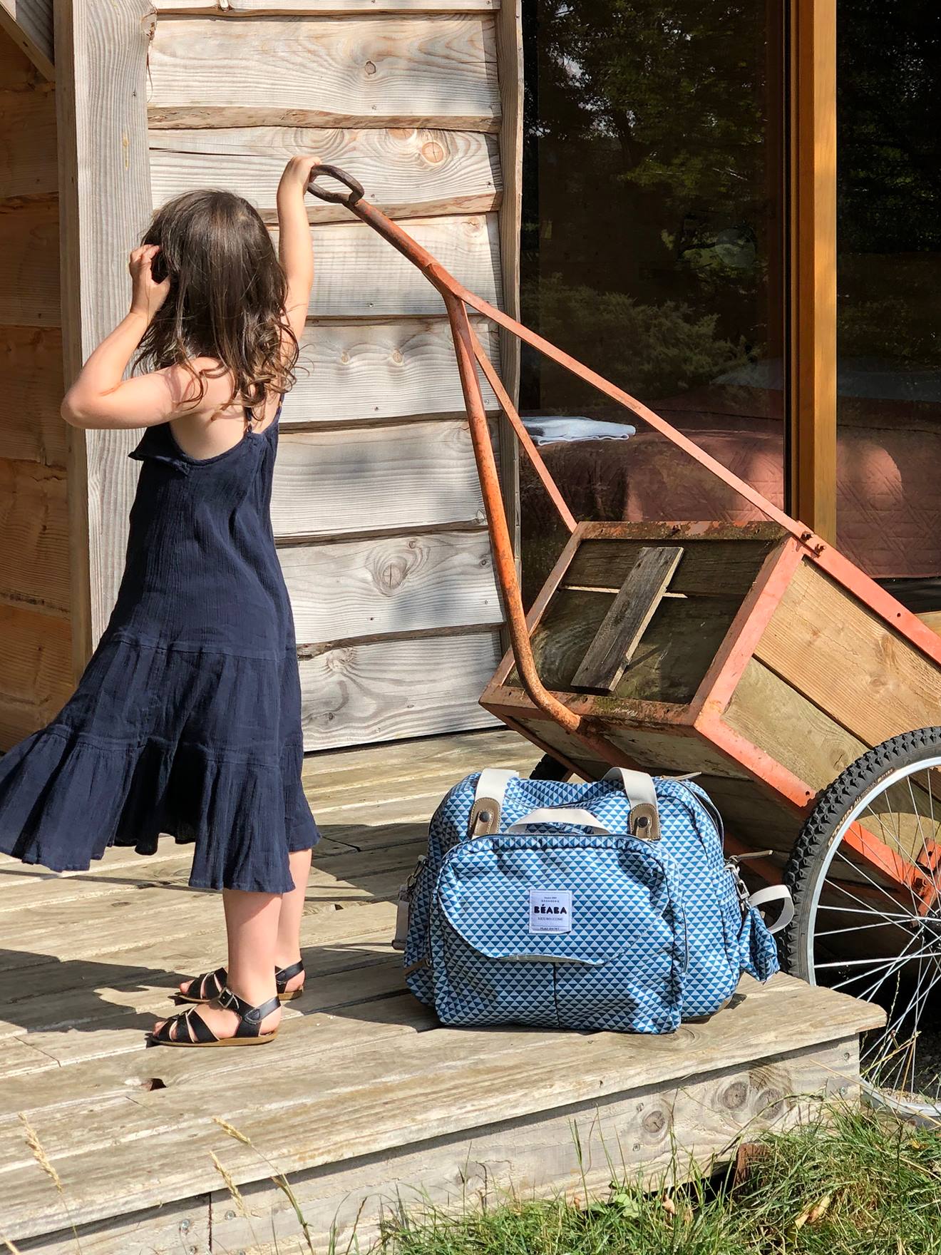 Sac à langer Genève II BEABA bleu imprimé