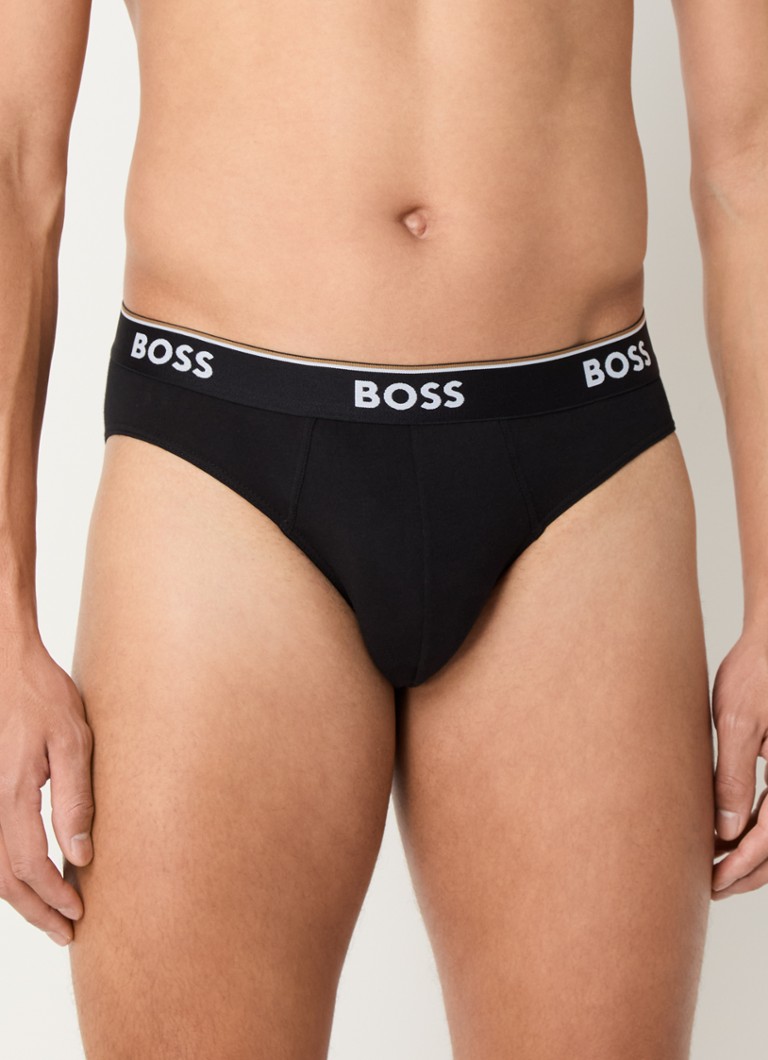 HUGO BOSS Briefs with logo band in 3-pack