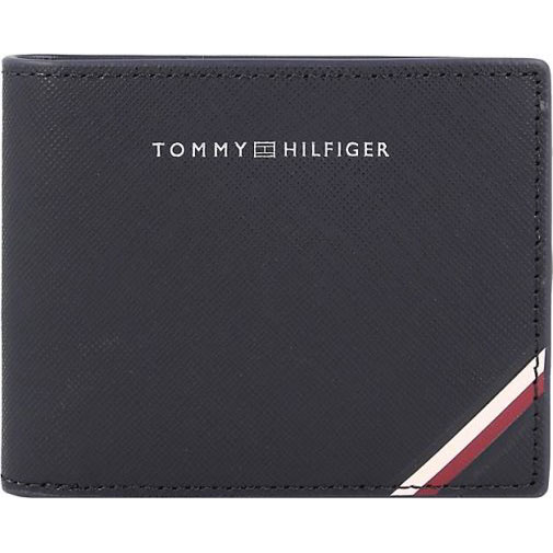 TOMMY HILFIGER TH Central Mini Geldbörse Leder 10 cm
