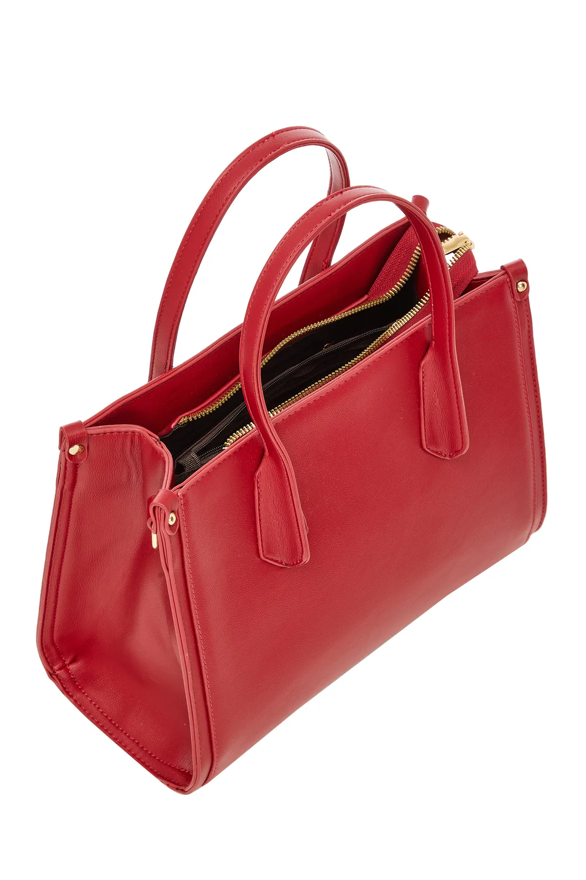 USHA  Handtasche - Rot - Unifarben