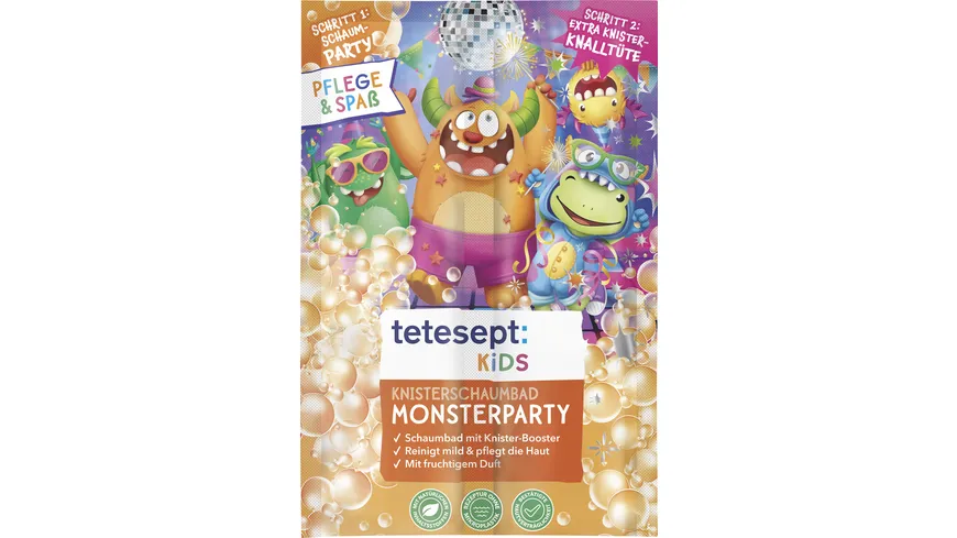 tetesept Kinder Badespaß Knisterschaumbad Monsterparty 45 g