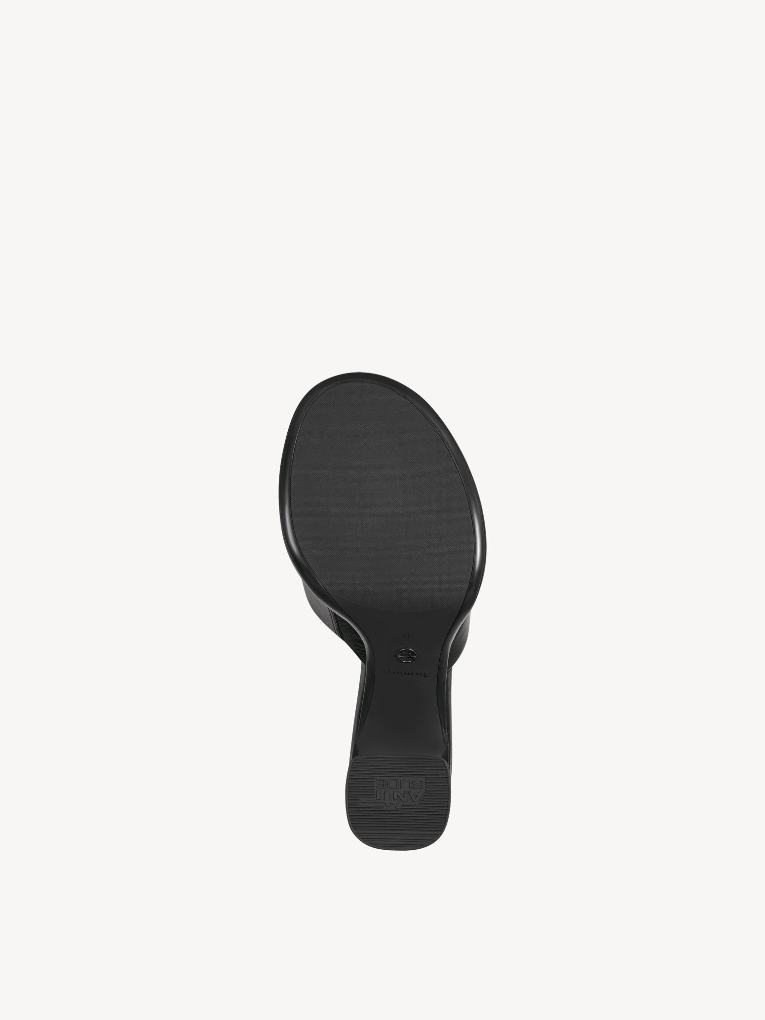 Mule en cuir - noir