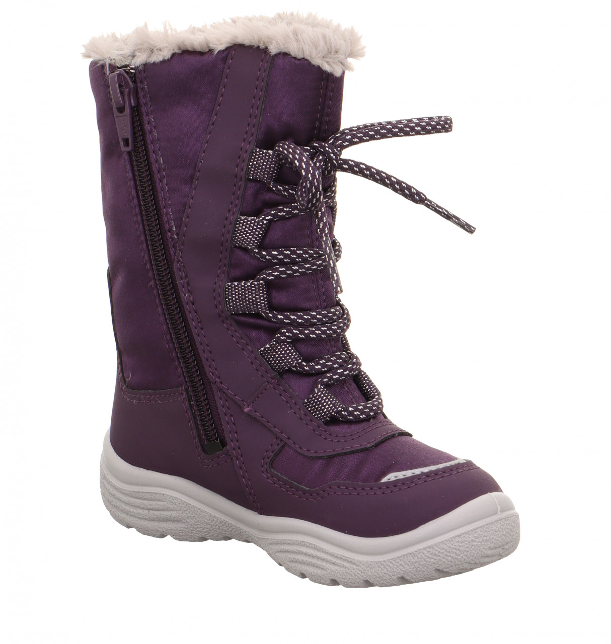 CRYSTAL - Lila/Rosa Stiefel mit Reißverschluss