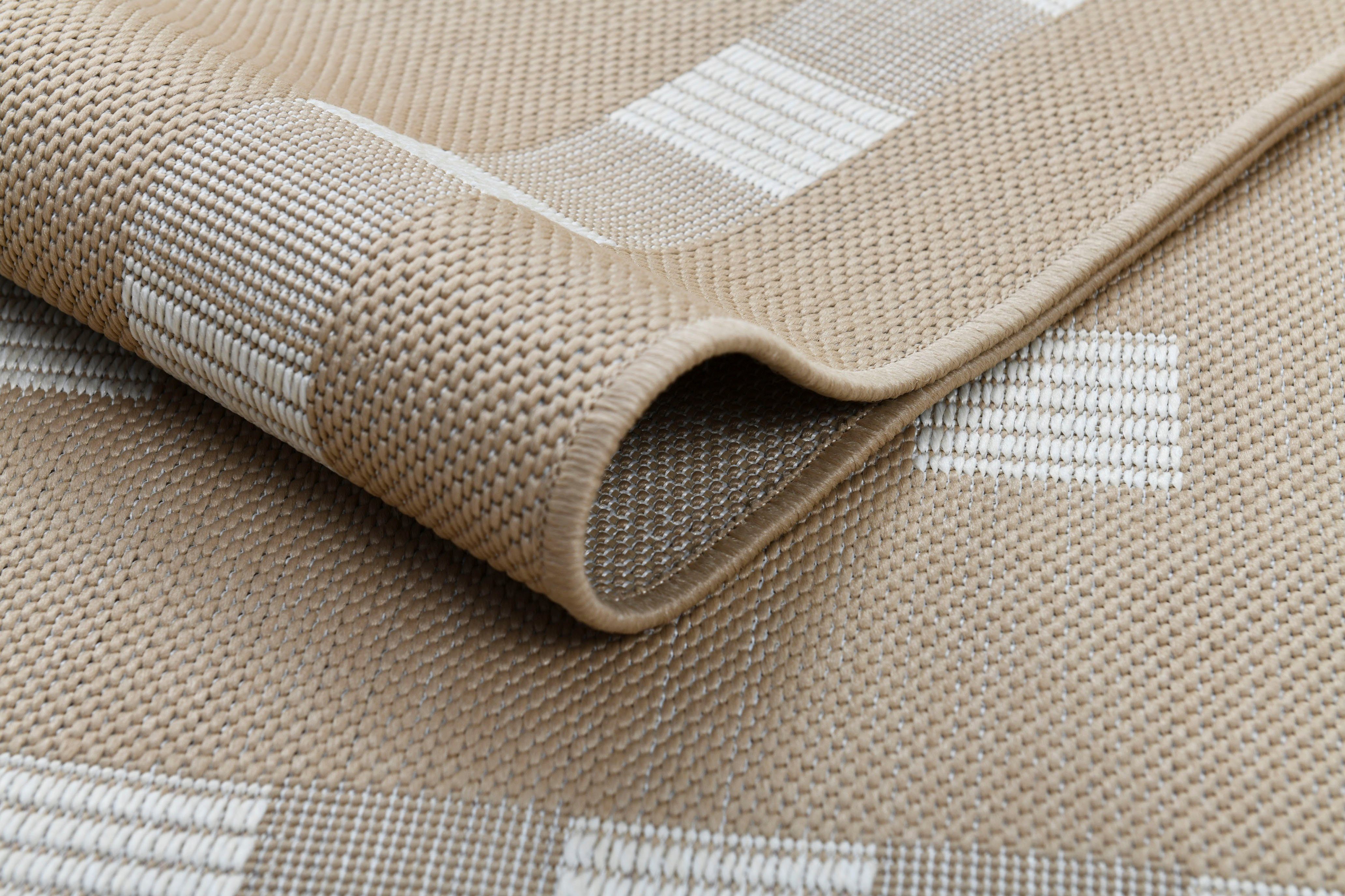 Teppich Dalija, andas, rechteckig, Höhe: 8 mm, Outdoor geeignet, Sisal-Optik, Wetterfest & UV-beständig, Flachgewebe