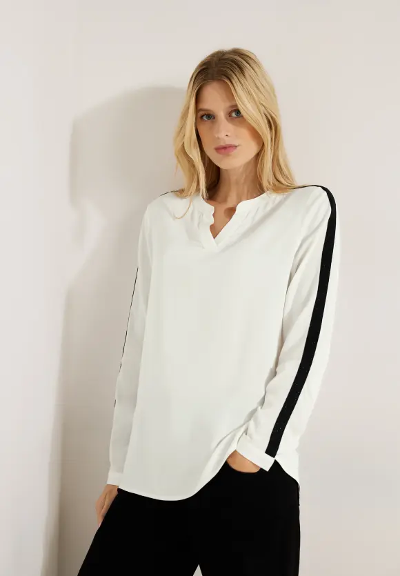 CECIL Bluse mit Tapedetail