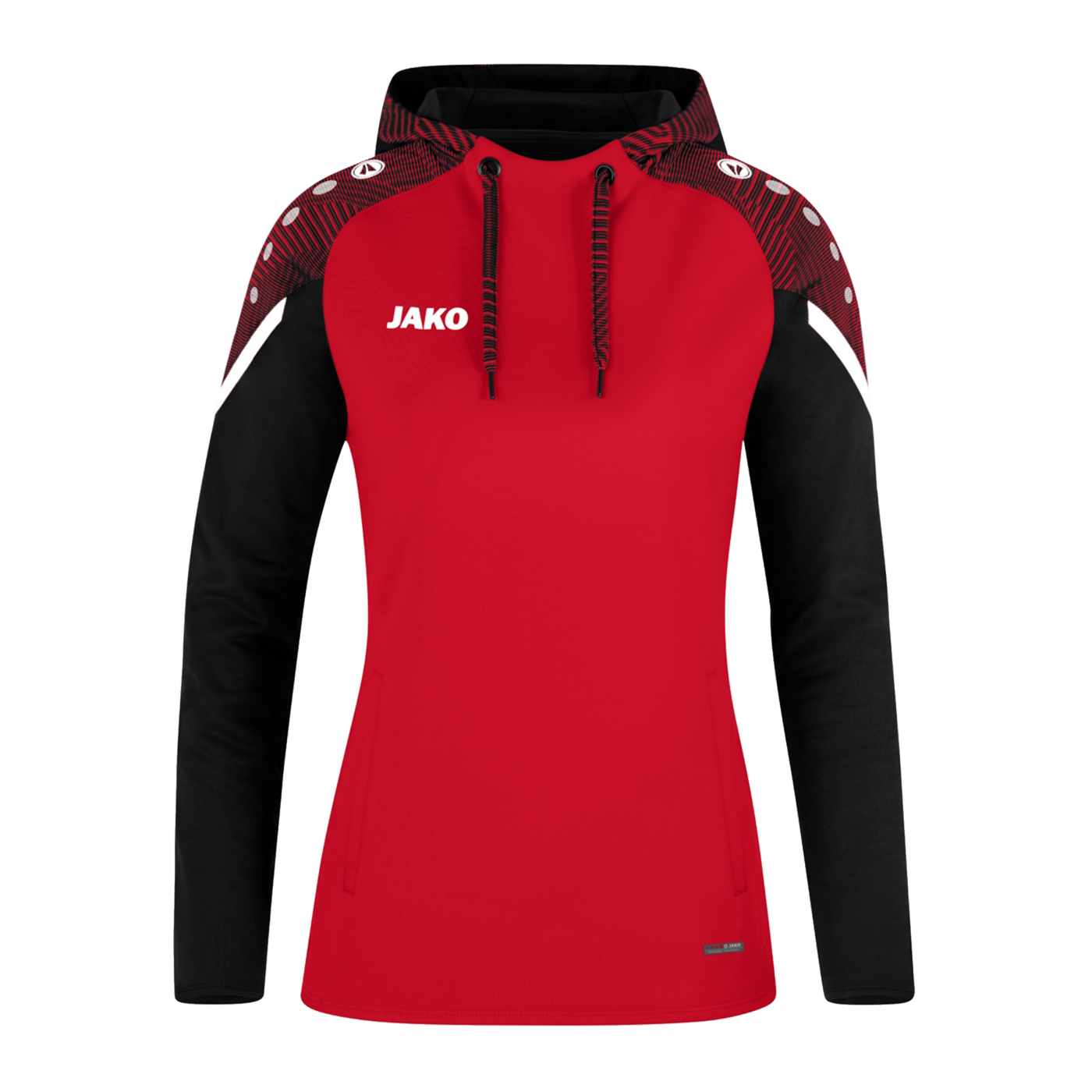 JAKO Performance Hoody Damen Rot Schwarz F101