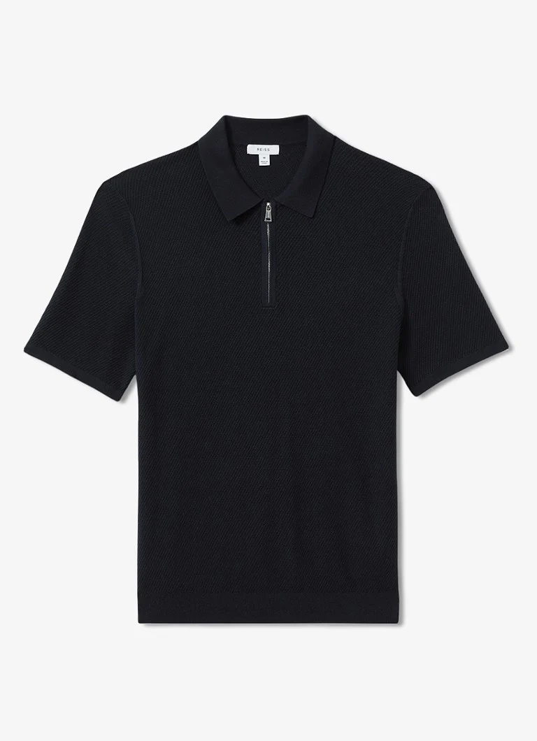 Polokošeľa Reiss Ivor s polovičným zipsom