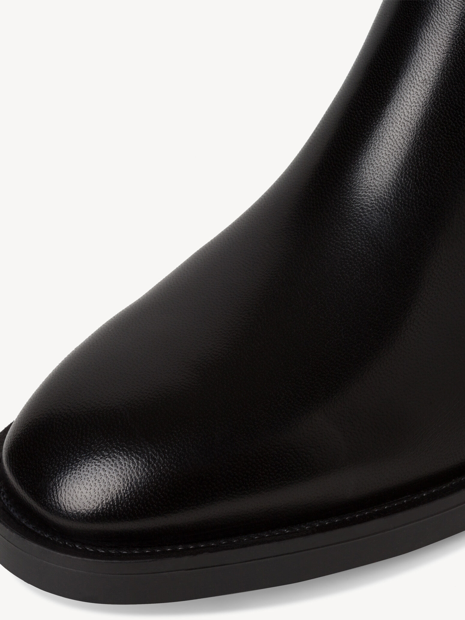 Bottine Chelsea en cuir - noir