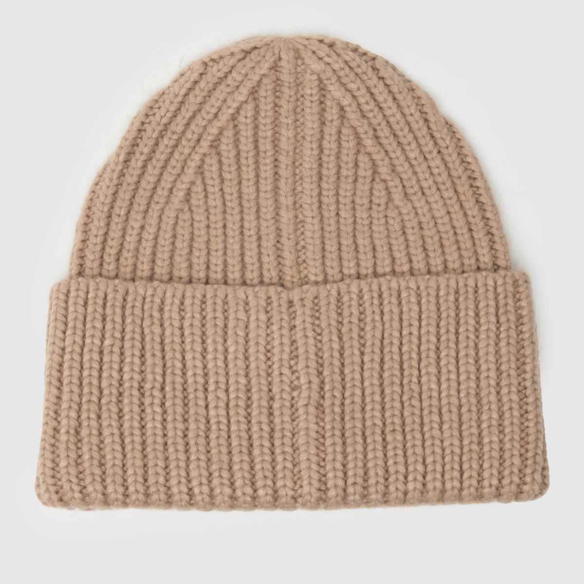 UGG beige grov ribbad mössa