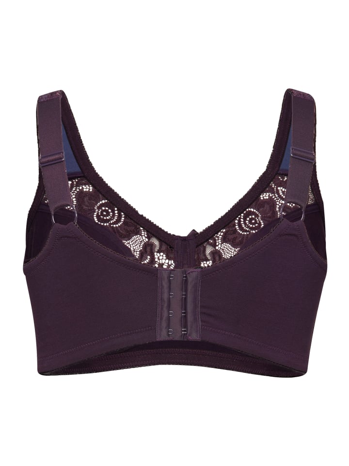Ulla Popken Entlastungs-BH in aubergine günstig kaufen