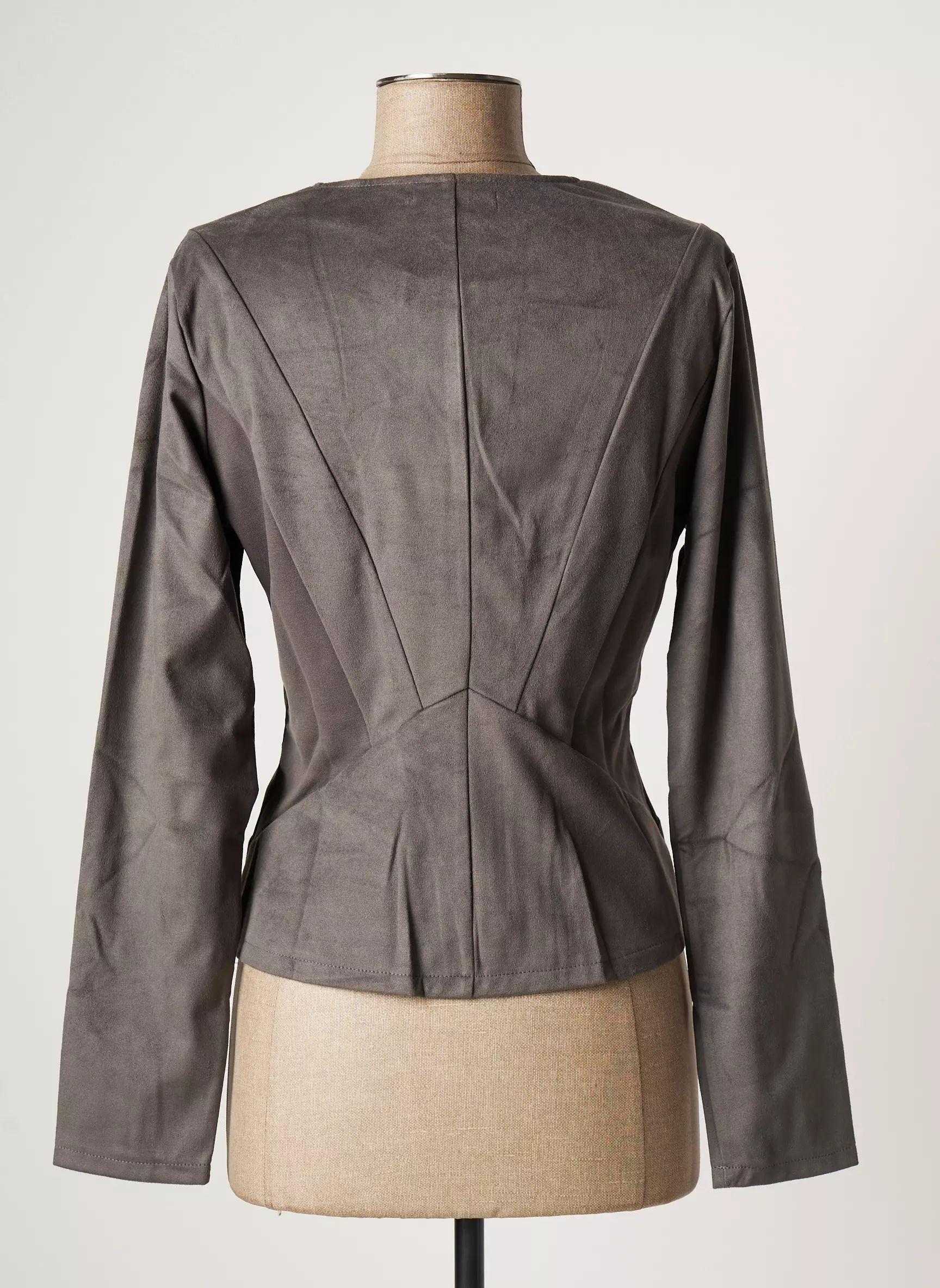 Maloka Vestecasual Femme couleur gris
