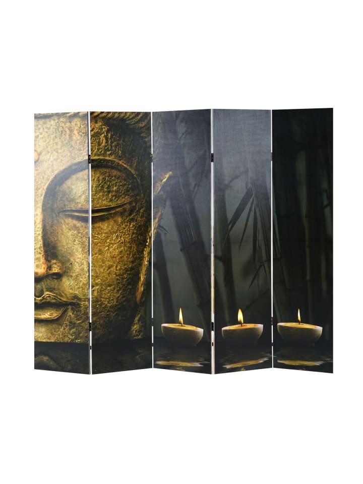 MCW Foto-Paravent Buddha, 180x200 cm günstig kaufen onesize