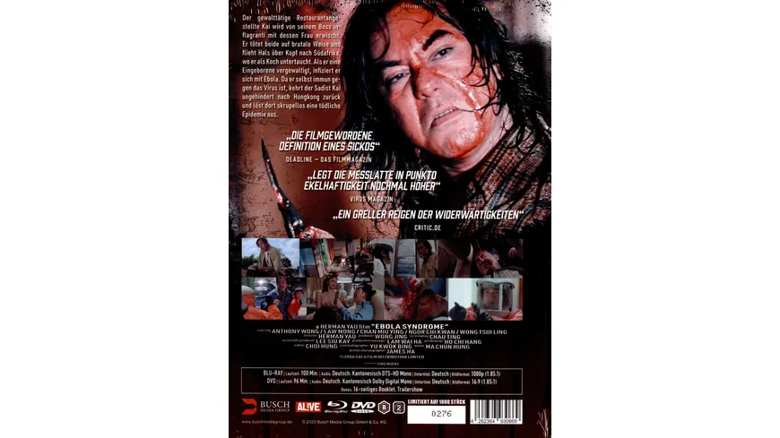 Ebola Syndrome (uncut) - Mediabook - Cover B - 2-Disc Limited Edition  (Blu-ray + DVD)