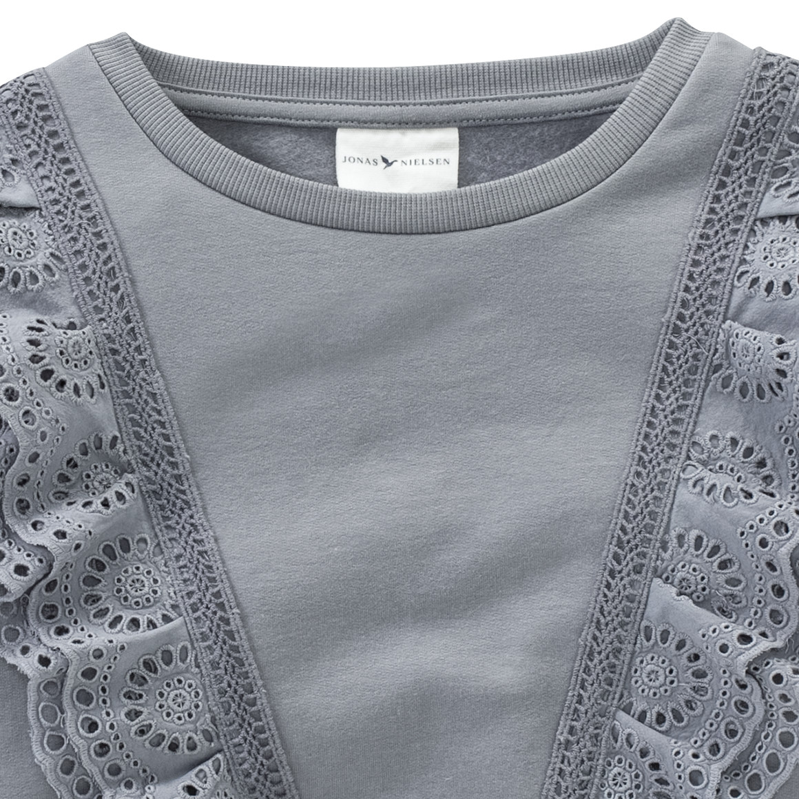 Mädchen Sweatshirt mit Rüschen