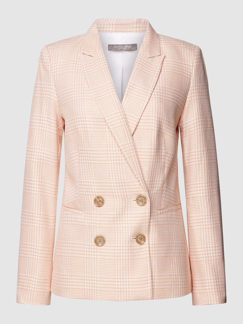 Blazer mit Allover-Muster in orange