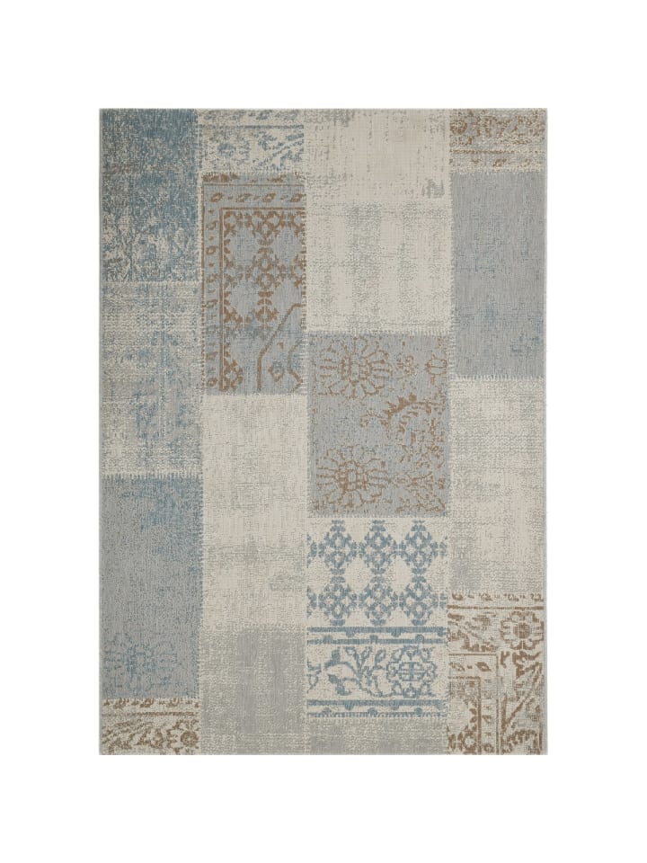 GMD Living Gartenteppich BLOCKO in Grey/Blue  günstig kaufen 160 x 230 cm