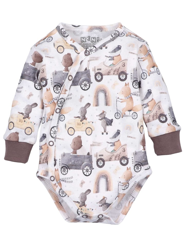 Nini Wickelbody Animal in weiß günstig kaufen