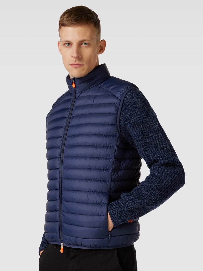 Steppweste mit Stehkragen Modell 'ADAM' in marineblau
