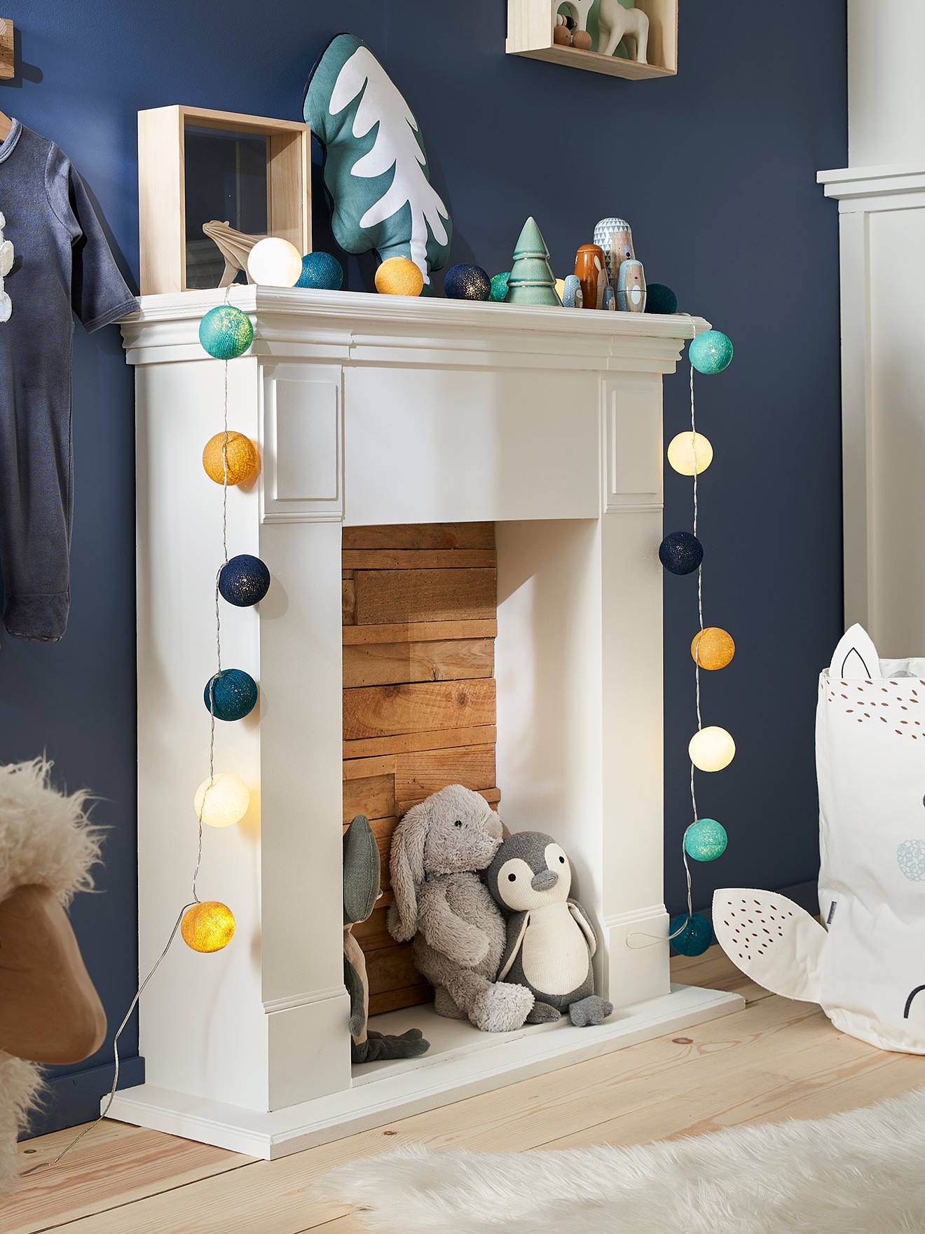 Vertbaudet Lichtergirlande für Kinderzimmer, Lichterkette - mehrfarbig