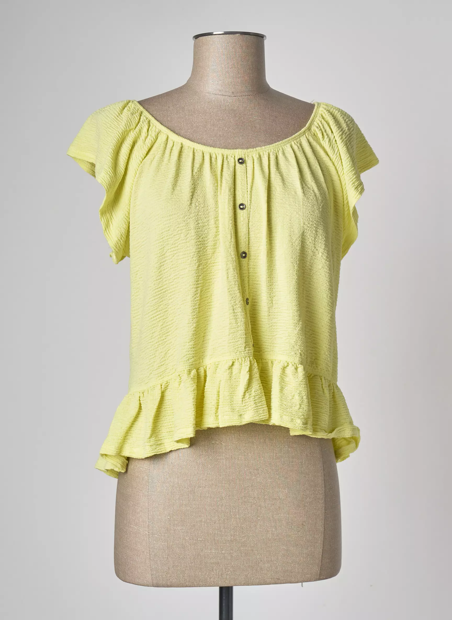 Mango Tshirts Femme couleur jaune