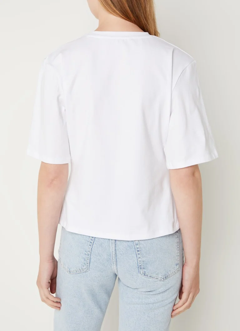 French Connection Pearl t-shirt with pleated detail